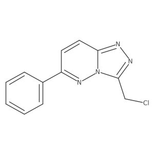 1,2,4-Triazolo[4,3-b]pyridazine, 3-(chloromethyl)-6-phenyl- Structure