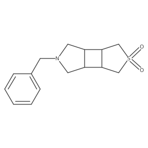 5-Benzyloctahydro-1H-thieno[3',4':3,4]cyclobuta[1,2-c]pyrrole 2,2-dioxide Structure