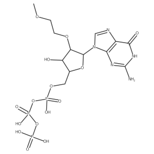 [[(2R,3R,4R,5R)-5-(2-amino-6-oxo-1H-purin-9-yl)-3-hydroxy-4-(2-methoxyethoxy)oxolan-2-yl]methoxy-hydroxyphosphoryl] phosphono hydrogen phosphate结构式