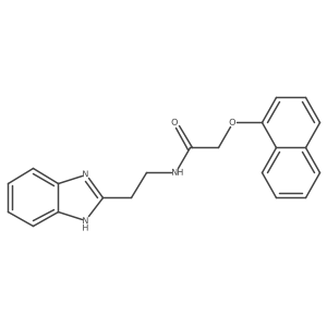 N-[2-(1H-1,3-benzodiazol-2-yl)ethyl]-2-(naphthalen-1-yloxy)acetamide结构式