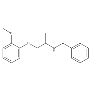 N-[2-(2-Methoxyphenoxy)-1-methylethyl]benzenemethanamine结构式
