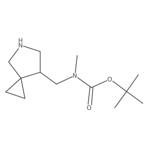 tert-butyl N-({5-azaspiro[2.4]heptan-7-yl}methyl)-N-methylcarbamate结构式