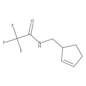 N-(2-Cyclopenten-1-ylmethyl)-2,2,2-trifluoroacetamide结构式