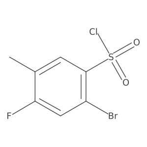2-Bromo-4-fluoro-5-methylbenzenesulfonyl Chloride Structure
