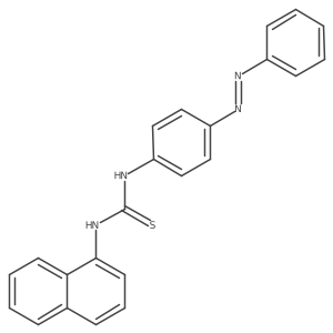 Thiourea, N-1-naphthalenyl-N'-[4-(2-phenyldiazenyl)phenyl]- Structure