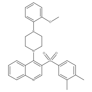 3-((3,4-Dimethylphenyl)sulfonyl)-4-(4-(2-methoxyphenyl)piperazin-1-yl)quinoline Structure