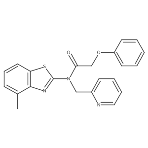 N-(4-methylbenzo[d]thiazol-2-yl)-2-phenoxy-N-(pyridin-2-ylmethyl)acetamide Structure