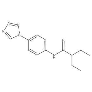 2-ethyl-N-[4-(1H-tetrazol-1-yl)phenyl]butanamide Structure