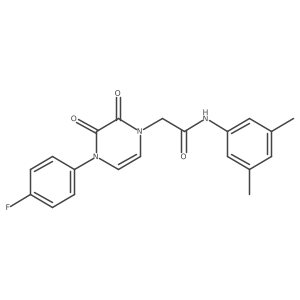 N-(3,5-dimethylphenyl)-2-[4-(4-fluorophenyl)-2,3-dioxo-1,2,3,4-tetrahydropyrazin-1-yl]acetamide Structure