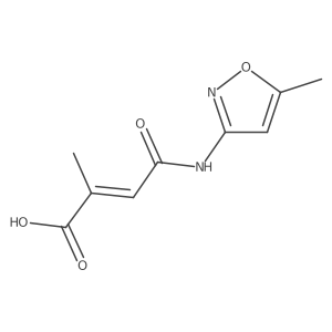 2-Methyl-4-((5-methylisoxazol-3-yl)amino)-4-oxobut-2-enoic acid结构式
