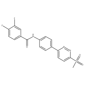 3,4-difluoro-N-(4-(6-(methylsulfonyl)pyridazin-3-yl)phenyl)benzamide Structure