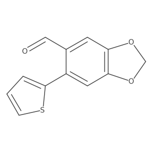 6-Thien-2-YL-1,3-benzodioxole-5-carbaldehyde结构式
