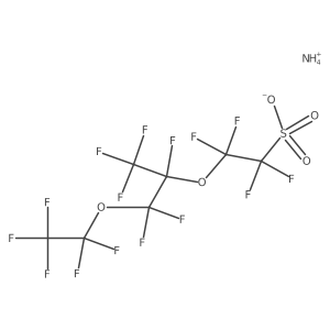 Ammonium 1,1,2,2-tetrafluoro-2-{[1,1,1,2,3,3-hexafluoro-3-(pentafluoroethoxy)propan-2-yl]oxy}ethane-1-sulfonate结构式