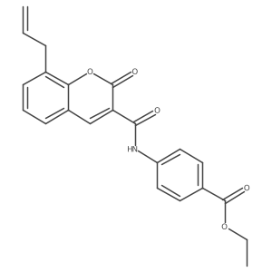 ethyl 4-(8-allyl-2-oxo-2H-chromene-3-carboxamido)benzoate结构式