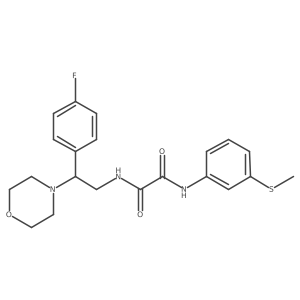 N1-(2-(4-fluorophenyl)-2-morpholinoethyl)-N2-(3-(methylthio)phenyl)oxalamide Structure
