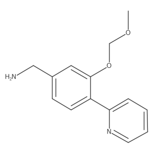 3-Methoxymethoxy-4-pyridin-2-yl-benzylamine结构式