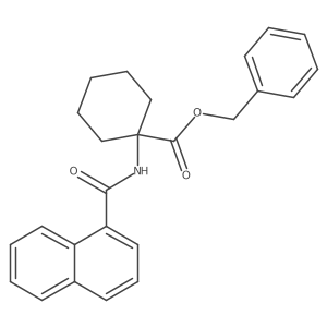 Benzyl 1-(1-naphthamido)cyclohexane-1-carboxylate Structure