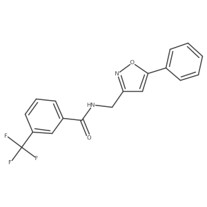 N-((5-phenylisoxazol-3-yl)methyl)-3-(trifluoromethyl)benzamide Structure