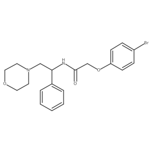 2-(4-bromophenoxy)-N-[2-(morpholin-4-yl)-1-phenylethyl]acetamide结构式