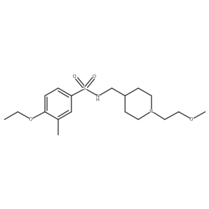4-ethoxy-N-((1-(2-methoxyethyl)piperidin-4-yl)methyl)-3-methylbenzenesulfonamide Structure