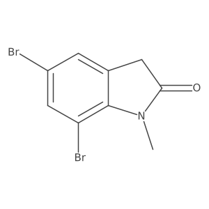 5,7-dibromo-1-methyl-3H-indol-2-one Structure