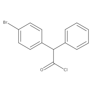 4-Bromo-I+/--phenylbenzeneacetyl chloride Structure