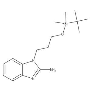 1-(3-(tert-butyldimethylsilyloxy)propyl)-1H-benzo[d]imidazol-2-amine Structure