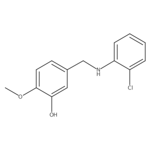 5-[[(2-Chlorophenyl)amino]methyl]-2-methoxyphenol Structure