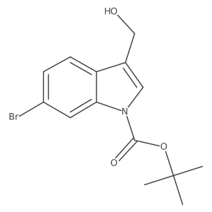 tert-butyl 6-bromo-3-(hydroxymethyl)-1H-indole-1-carboxylate Structure