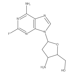 3'-Amino-2',3'-dideoxy-2-fluoroadenosine Structure