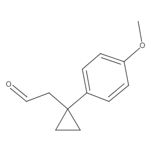 [1-(4-Methoxyphenyl)cyclopropyl]acetaldehyde Structure