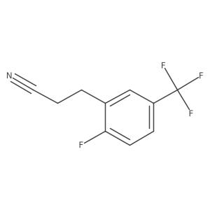 3-(2-Fluoro-5-(trifluoromethyl)phenyl)propanenitrile Structure