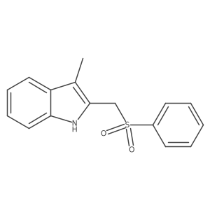 3-Methyl-2-[(phenylsulfonyl)methyl]-1H-indole结构式