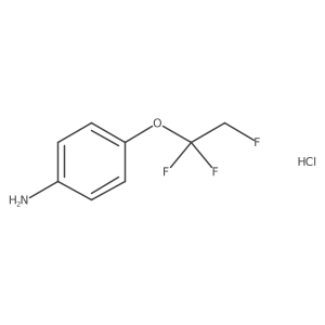 4-(1,1,2-Trifluoroethoxy)benzeneamine hydrochloride Structure