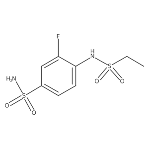 4-(Ethylsulfonamido)-3-fluorobenzenesulfonamide结构式