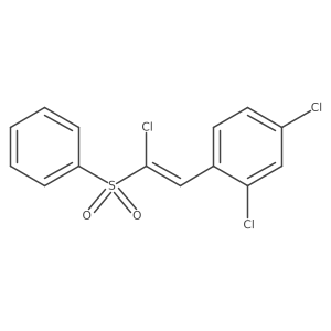 Benzene, 2,4-dichloro-1-[(1Z)-2-chloro-2-(phenylsulfonyl)ethenyl]-结构式