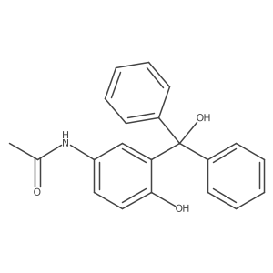 N-[4-Hydroxy-3-(hydroxydiphenylmethyl)phenyl]acetamide结构式