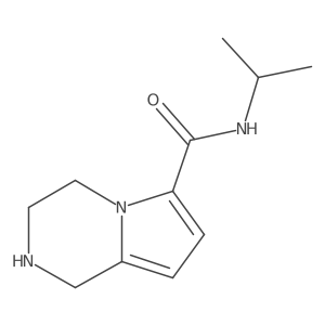 1,2,3,4-Tetrahydro-pyrrolo[1,2-a]pyrazine-6-carboxylic acid isopropylamide Structure