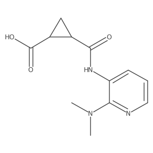 2-[[[2-(Dimethylamino)-3-pyridinyl]amino]carbonyl]cyclopropanecarboxylic acid结构式