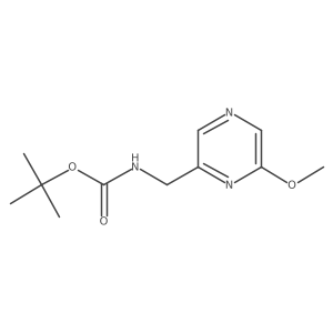 1,1-Dimethylethyl N-[(6-methoxy-2-pyrazinyl)methyl]carbamate Structure