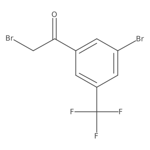 2-Bromo-1-(3-bromo-5-(trifluoromethyl)phenyl)ethanone Structure