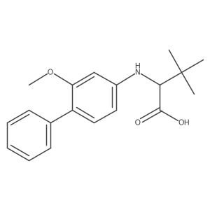2-(2-Methoxybiphenyl-4-ylamino)-3,3-dimethylbutanoic acid结构式