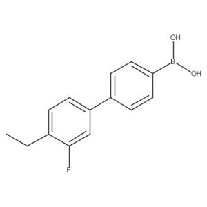 (4'-Ethyl-3'-fluoro-[1,1'-biphenyl]-4-yl)boronic acid Structure