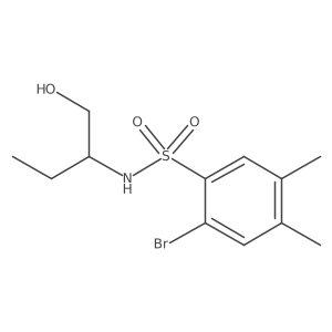 2-bromo-N-[1-(hydroxymethyl)propyl]-4,5-dimethylbenzenesulfonamide Structure