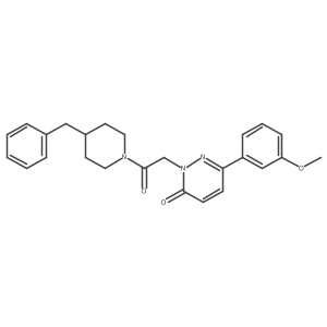 2-[2-(4-benzyl-1-piperidinyl)-2-oxoethyl]-6-(3-methoxyphenyl)-3(2H)-pyridazinone Structure