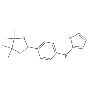 n-(4-(4,4,5,5-Tetramethyl-1,3,2-dioxaborolan-2-yl)phenyl)-1h-imidazol-2-amine Structure