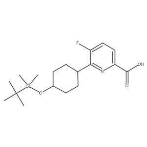 6-(4-(Tert-butyldimethylsilyloxy)cyclohexyl)-5-fluoropicolinic acid Structure
