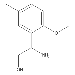 (R)-2-Amino-2-(2-methoxy-5-methylphenyl)ethan-1-ol结构式