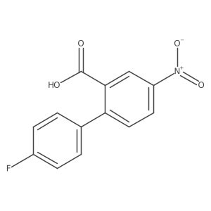 4'-Fluoro-4-nitrobiphenyl-2-carboxylic acid结构式