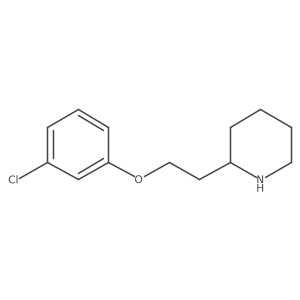 2-[2-(3-Chlorophenoxy)ethyl]piperidine结构式